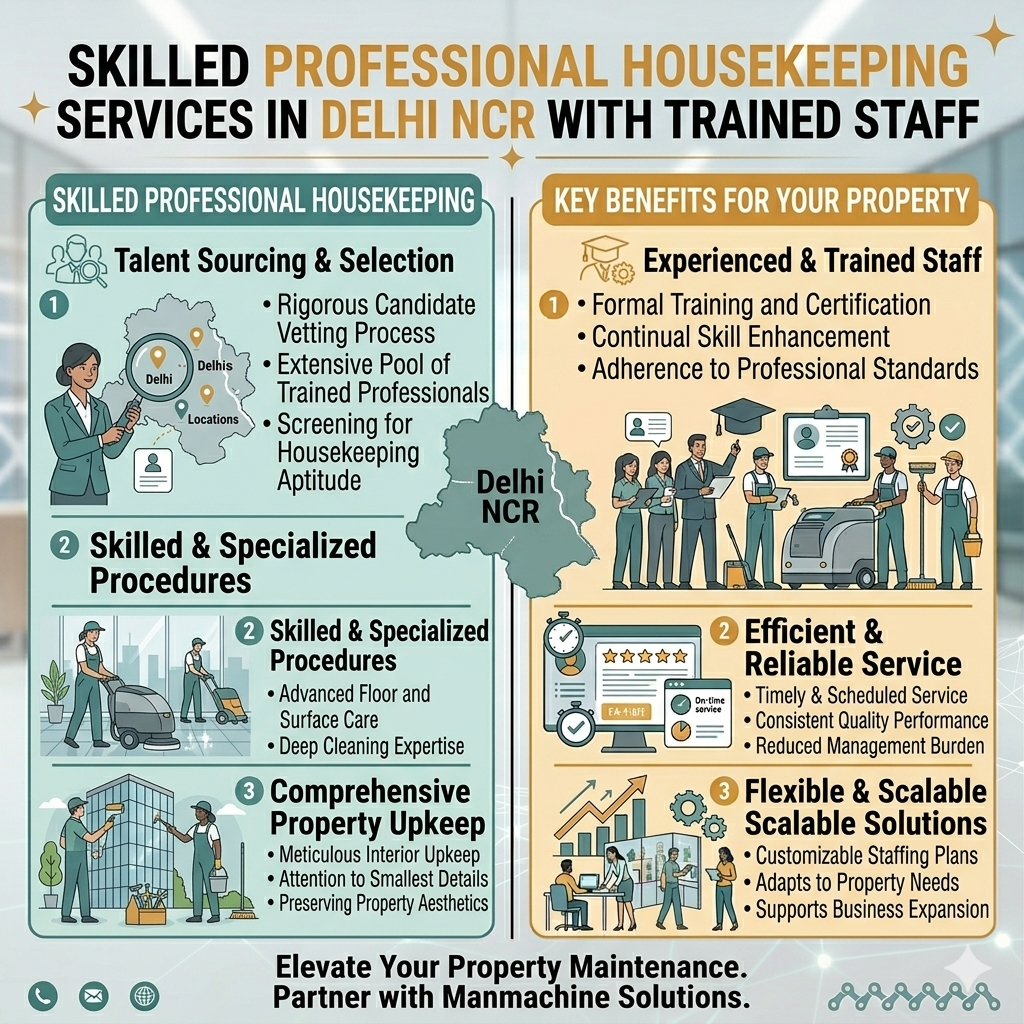 Skilled Professional Housekeeping Services in Delhi NCR with Trained Staff