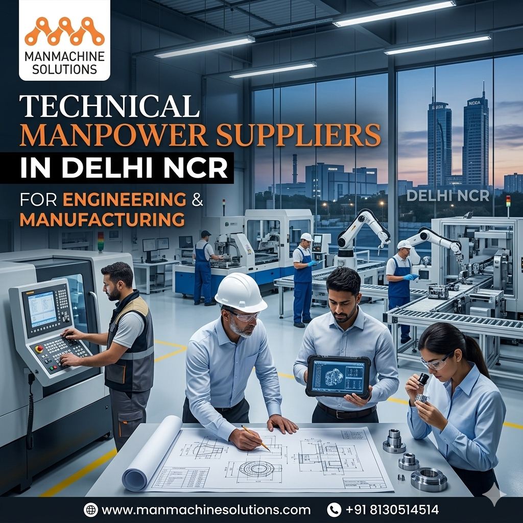 Technical Manpower Suppliers in Delhi NCR for Engineering, Manufacturing